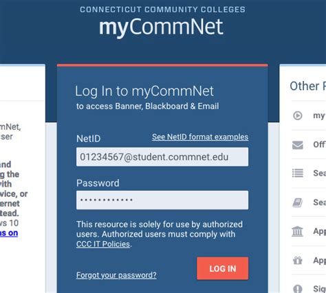 commnet login|ct commnet log in.